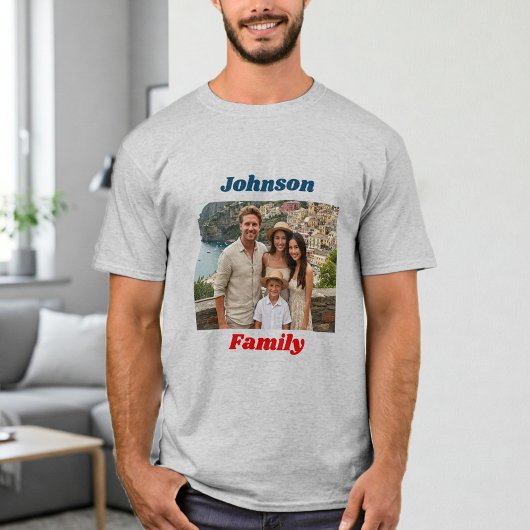 Personalized Family T-Shirt with Custom Text