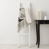 Personalized Family Tree Black And Tan Sherpa Deken (In situ)