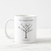 Personalized Family Tree Mug | Custom Name Tree  Koffiemok (Links)