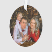 Personalized FamilyPhoto ChristmasAcrylic Ornament (voorkant)