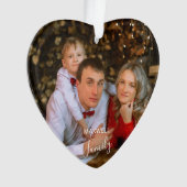 Personalized FamilyPhoto ChristmasAcrylic Ornament (voorkant)
