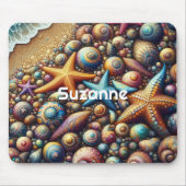Personalized fantasy seashore Mousepad Muismat (Voorkant)