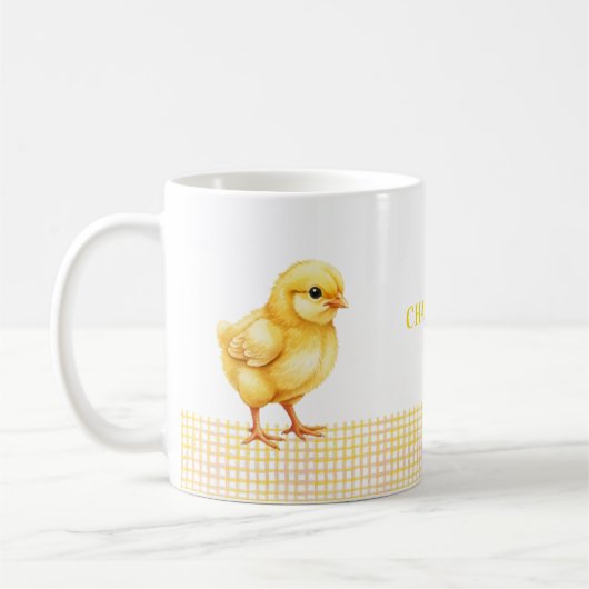 Personalized Farm Animal Mug – Cute Chick Design Koffiemok (Links)