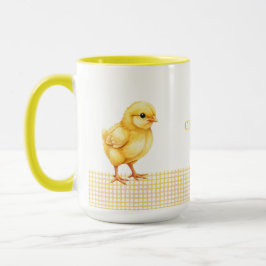 Personalized Farm Animal Mug – Cute Chick Design Mok