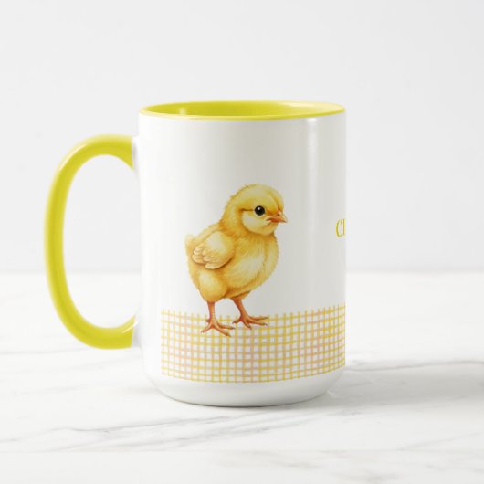 Personalized Farm Animal Mug – Cute Chick Design Mok (Links)