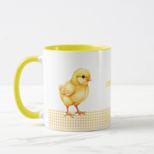 Personalized Farm Animal Mug – Cute Chick Design Mok (Links)