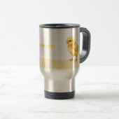 Personalized Farm Animal Mug – Cute Chick Design Reisbeker (Voorkant rechts)