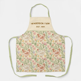 Personalized Farmhouse Hen Apron Schort