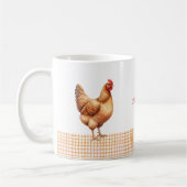 Personalized Farmhouse Hen Name Mug Koffiemok (Links)