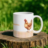 Personalized Farmhouse Hen Name Mug Koffiemok