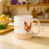 Personalized Farmhouse Hen Name Mug Koffiemok