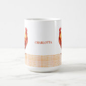 Personalized Farmhouse Rooster Name Mug Koffiemok (Center)