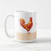 Personalized Farmhouse Rooster Name Mug Koffiemok (Links)