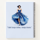 Personalized Fashion Sketch Book Notitieboek (Achterkant)
