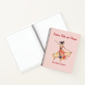 Personalized Fashion Sketch Book Notitieboek (Binnen)