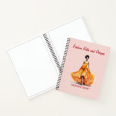 Personalized Fashion Sketch Book Notitieboek (Binnen)
