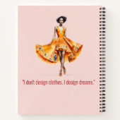 Personalized Fashion Sketch Book Notitieboek (Achterkant)