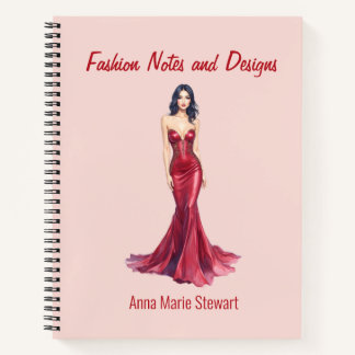 Personalized Fashion Sketch Book Notitieboek