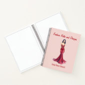 Personalized Fashion Sketch Book Notitieboek (Binnen)