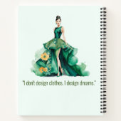 Personalized Fashion Sketch Book Notitieboek (Achterkant)