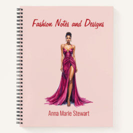 Personalized Fashion Sketch Book Notitieboek