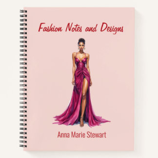 Personalized Fashion Sketch Book Notitieboek