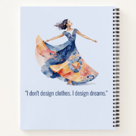 Personalized Fashion Sketch Book Notitieboek