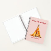 Personalized Fashion Sketch Book Notitieboek (Binnen)