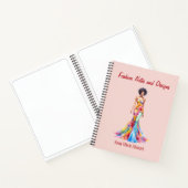 Personalized Fashion Sketch Book Notitieboek (Binnen)