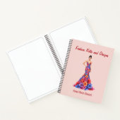 Personalized Fashion Sketch Book Notitieboek (Binnen)