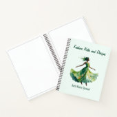 Personalized Fashion Sketch Book Notitieboek (Binnen)