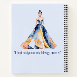 Personalized Fashion Sketch Book Notitieboek