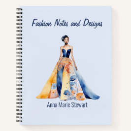 Personalized Fashion Sketch Book Notitieboek