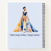 Personalized Fashion Sketch Book Notitieboek (Achterkant)