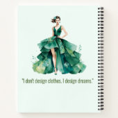 Personalized Fashion Sketch Book Notitieboek (Achterkant)