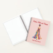Personalized Fashion Sketch Book Notitieboek (Binnen)