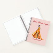 Personalized Fashion Sketch Book Notitieboek (Binnen)