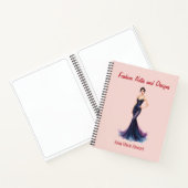Personalized Fashion Sketch Book Notitieboek (Binnen)