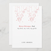 Personalized Father Christmas Card  Feestdagenkaart (Voorkant / Achterkant)