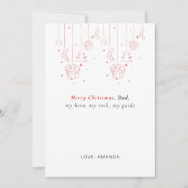 Personalized Father Christmas Card Feestdagenkaart