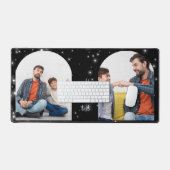 Personalized Father's Day 2 Photo Collage Starry Bureaumat (Keyboard & Muis)