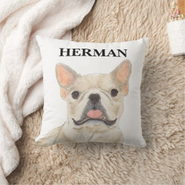 Personalized Fawn Tan Frenchie French Bulldog Kussen