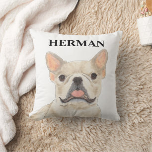 Personalized Fawn Tan Frenchie French Bulldog Kussen