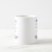 Personalized Fear Not Isaiah 41:10 Purple Floral Koffiemok (Center)