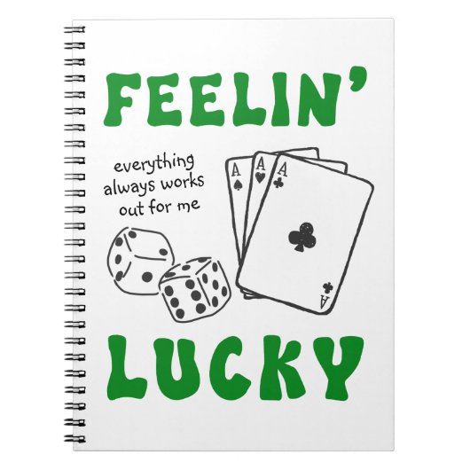 Personalized Feelin' Lucky & Positive Affirmations Notitieboek (Voorkant)