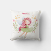 Personalized Feminine Fairy Girl Throw Pillow Kussen (Voorkant)