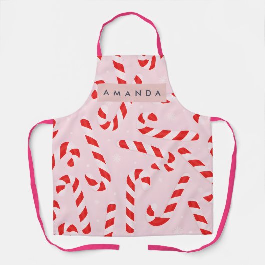 Personalized Festive Candy Canes Schort (Voorkant)