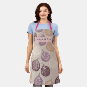 Personalized Fig Fruit Art in Warm Neutral  Schort (Gedragen)