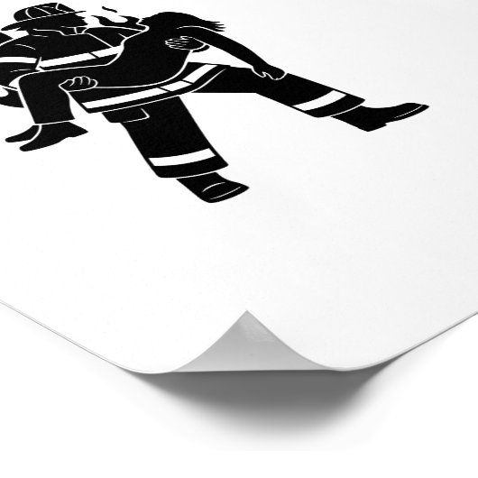 Personalized Firefighter Rescue Poster (Hoek)