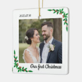 Personalized First Christmas Ornament for Couple (Links)